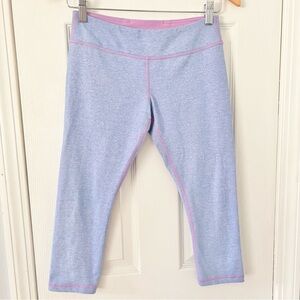Ivivva‎ by Lululemon Athletica Crop Leggings Girls Size 14 Heathered Purple